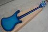 Fabrika Özel Sol Elli Blue 4string Elektrikli Bas Gitar Gülağacı Kara Kara Kara Kara Tahta Hardwaresoffer Özelleştirilmiş8377395