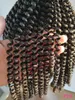 شعر جميل 8inch الكروشيه الضفائر الربيع s Kanekalon ملحقات الشعر التضخيم الاصطناعية kinky curly رمادي الأزرق ombre5365099