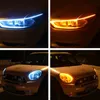 Lampes automatiques pour voitures DRL LED feux de jour accessoires de style de voiture clignotant Guide bande phare assemblage