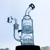 Mini Bong With 12 Arms Tree Percolator Hookahs Double Trees Perc Hookahs Small Dab Rigs Water Pipes Oil Rig YQ01