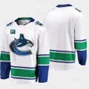 Temporada 50 Parche S-6XL 40 Elias Pettersson Vancouver Canucks 18 Jake Virtanen 6 Brock Boeser Camisetas de hockey personalizadas Hombres cosidos Mujeres Jóvenes