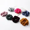 Accessori per capelli alla moda Stile estivo Borchie dorate Chiffon Scrunchies in raso Anello per capelli Scrunchie per capelli Porta coda di cavallo Elastico per capelli in gomma