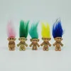 Colorful Hair Troll Doll Family Members Daddy Mummy Baby Boy Girl Leprocauns Dam Trolls Toy Gifts Happy Love Family WCW384