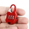 Mini -hangslot voor Backpack Suitcase Stationery Wachtwoord Lock Student Kinderen Outdoor Travel Gym Locker Beveiliging metaal 5x3,5 cm DHL