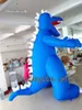 Индивидуальный милый надувный дракон 3 м/5 м привлекательный мультфильм T.Rex Модель Blue Air Blow Up Dinosaur Balloon для украшения на открытом воздухе