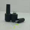 Großhandel 8 ml weiß schwarz elegant gefärbt benutzerdefinierte leere UV-Gel-Nagellack-Flasche mit Pinselkappe