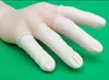250PCS Engångs latexfingrar Cots Fingerhandske Gummi Fingertips Anti-static Protective för topisk applikation Nail Art