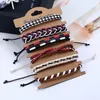 Simple Genuine Leather Bracelets 6pcs/Set Fashion Multilayer Braided Weaved Wrap Jewelry for Women Vintage Mens Wristbands Charm Cuff Bangle