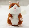 3 Colors 16m Talking Hamster Plush Party Toys Speak Sound Record Hamster Plush Animal Kids Christmas Gifts With Opp Package 10pcs