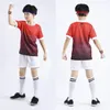 Autunno Pupil Football Serve Suit Manica corta Stampa Abbigliamento sportivo Uomo Donna Bambini Match Training Jersey