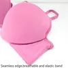 Wholesale-Sexy Bras For Women Smooth Ultrathin 3/4 Cup Bra Triangle cup Deep V Underwear A B C Bras Plus size 40 42 44 46