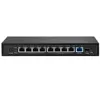 Freeshipping SP-1009 10/100 / 1000M 9 Gigabit Nieznałżony PoE Switch Bezprzewodowy AP Kontroler Zarządzaj punktem dostępu z funkcją PPPoE Qos Firewall