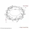 최고 판매 음악 925 실버 플레이트 매력 팔찌 20x1.4cm DFMWB242, 여성 스털링 실버 도금 보석 팔찌