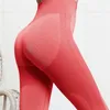 High Quality Gym High Waisted Workout Leggings Quick Dry Knitted Seamless Tights Sexy Butt Lift Woman Leggings Sports Fitness Yoga Pants