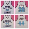 LMU Loyola Marymount Lions University 30 Bo Kimble 44 Hank Gäder Vit Retro Basketball Jersey Mäns Stitched Custom Number Name Jerseys