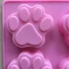 Cat Paw Print Bakeware Stampo in silicone Orso Cioccolato Zampa Stampo Biscotto Caramelle Sapone Resina Cera Stampo Strumenti per decorare torte fai da te lin4887