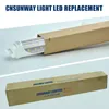 25pcs-T8 LED Light Tubes 4FT 60W LED Tube Light D Shaped Triple side 3 Rows LED Replacement Bulbs for 4 Foot Fluorescent Fixture