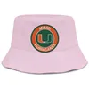 Miami Hurricanes Round Logo för män och kvinnor Pony Hat Cap Design Sport Personlig trendiga baseballhats Fotboll Logo Old Print 7038561