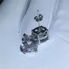 Boucle d'oreille de Tennis en argent Sterling 925, diamant Cz, boucles d'oreilles de mariage, de fiançailles, pour femmes et hommes, cadeau de fête 293B