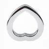 Cock Ring Stainless steel Ball Scrotum Stretcher metal penis lock Ring bondage Delay ejaculation BDSM Sex Toys for man4485096
