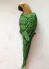 Simülasyon Papağanı Heykelcik Oyuncak Reçine Süsleme Yarım tarafı hayata benzeyen heykel2687