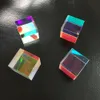 Freeshipping 10 st Vacker defekt X-kub Prism RGB Combiner Splitter Cross Dichroic Prism För Party Hem Dekoration Art DIY