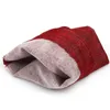 Wine-Red Flax Linen Gift Bag 8x10cm 9x15cm 13x17cm pack of 50 Makeup Jewelry Packaging Pouch