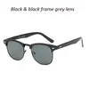 Design-Sonnenbrille für Damen und Herren, Outdoor-Mode, Retro-Fahrer, Metall-Halbrahmen, flache Linse, Sonnenbrille mit Etui und Box