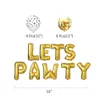 23pcs / 설정 애완 동물 개 파티 장식 키트는 개 고양이 PAWTY 풍선 생일 배너 파티 용품을 LETS