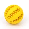 Jouet en caoutchouc pour chien, balle en caoutchouc, vert clair, ABS, jouets à mâcher pour chien, boules de nettoyage des dents, nourriture, 5cm