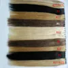 Tape in Human Hair Extensions Adhesive Remy Brazilian Hair 100G 40Pcs Blonde Skin Weft Hair Extensions