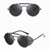 Vapor Punk Designer Sunglasses Pessoal Windshield Sol Óculos Retro Espelho Reflexivo Filme Rodado Frame Shield 8 Cores