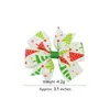 DHL Weihnachtsmädchen Clips 3inch Grosgrain Ribbon Bows Childrens Xtmas Hair Accessoires5137432