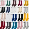 10 paires/lot automne coton bébé chaussettes couleur bonbon oreilles en bois bouclés Tube chaussettes mode créatif Figures Piles chaussette 20 Designs M306