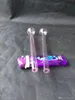 Accesorios de bongs de vidrio con chips rosados, accesorios de bongs de vidrio al por mayor, cachimba de vidrio, humo de pipa de agua, envío gratis