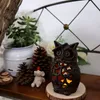 Iron Owl Candlestick Studie Skrivbord Inredning Hållare Kreativ Vintage Candle Lantern För Hem Kaffe Decoration Stearinar Hållare Gratis DHL