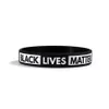 Black Lives Matter Silicone Wristband I CAN'T BREATHE Black Silicone Rubber Bracelet & Bangles For Men Women Gifts Party Favor RRA3147