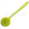 Silikon kroppsborste lång handtag rengöring dusch scrub badborste för back scrubber exfoliating hud ppa276