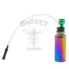 Mini Style Rainbow Hookah Shisha Smoking Glass Water Pipe 120MM Aluminum Metal Tobacco Oil Rig Wax Water Pipe For Smoking Water Pipes Bongs