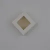 50pcs Vintage WhiteblackKraft boîte de papier bricolage faveur de mariage bijoux boîte-cadeau petite boîte d'emballage de savon fait main avec fenêtre en pvc 7734415