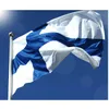 Finnland-Flagge, groß, 90 x 150 cm, Polyester, FI, finnisches Nationalbanner, für drinnen und draußen, Länderflaggen von Finnland, 90 x 150 cm, zum Aufhängen