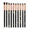 10Pcs/Set Marble Handle Makeup Brushes Set Professional Powder Eye Shadow Eyebrow Eyeliner Make Up Brush Kit Maquiagem 40 set