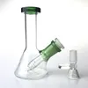 New 5 Inch Glass Water Bongs with 14mm Heady Glass Downstem Bowl Thick Recycler Beaker Bong Mini Rigs for Smoking Water Pipes