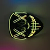 Halween Scary Mask Cosplay LED Maschera di costumi El Wire Light Up per Halloween Festival Party Costume9853039