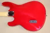 4 strängar Röd kropp Aktiv krets Electric Bass Guitar med Chrome Hardwaremaple Fingerboardoffer Anpassa5159881