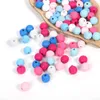 200 pièces/lot multi couleurs vis en bois naturel perles rondes en vrac perles de bois bijoux accessoires pour collier Bracelet enfants bricolage faisant