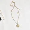 Vintage sirène pièce pendentif Chokers collier pour femmes 925 argent Sterling disque rond couches colliers déclaration bijoux