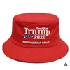 Cappello Trump 2020 Cappello ricamato a secchiello Mantieni l'America Grandi cappelli Trump Cap Presidente repubblicano USA Cappello da pescatore a tesa larga LJJA3589-72