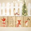 Boże Narodzenie Świecznik Dekoracja Boże Narodzenie Kreatywne Prezenty Dekoracji Mini Drewniany Candlestick Home Decor Choinki Elk Pudełko Pole
