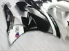 Aftermarket Fairings Kit för Kawasaki Ninja ZX-6R 2009 2010 2011 2012 Vit svart kroppsfeokit 2009-2012 ZX6R ZX 6R 636 ZX636